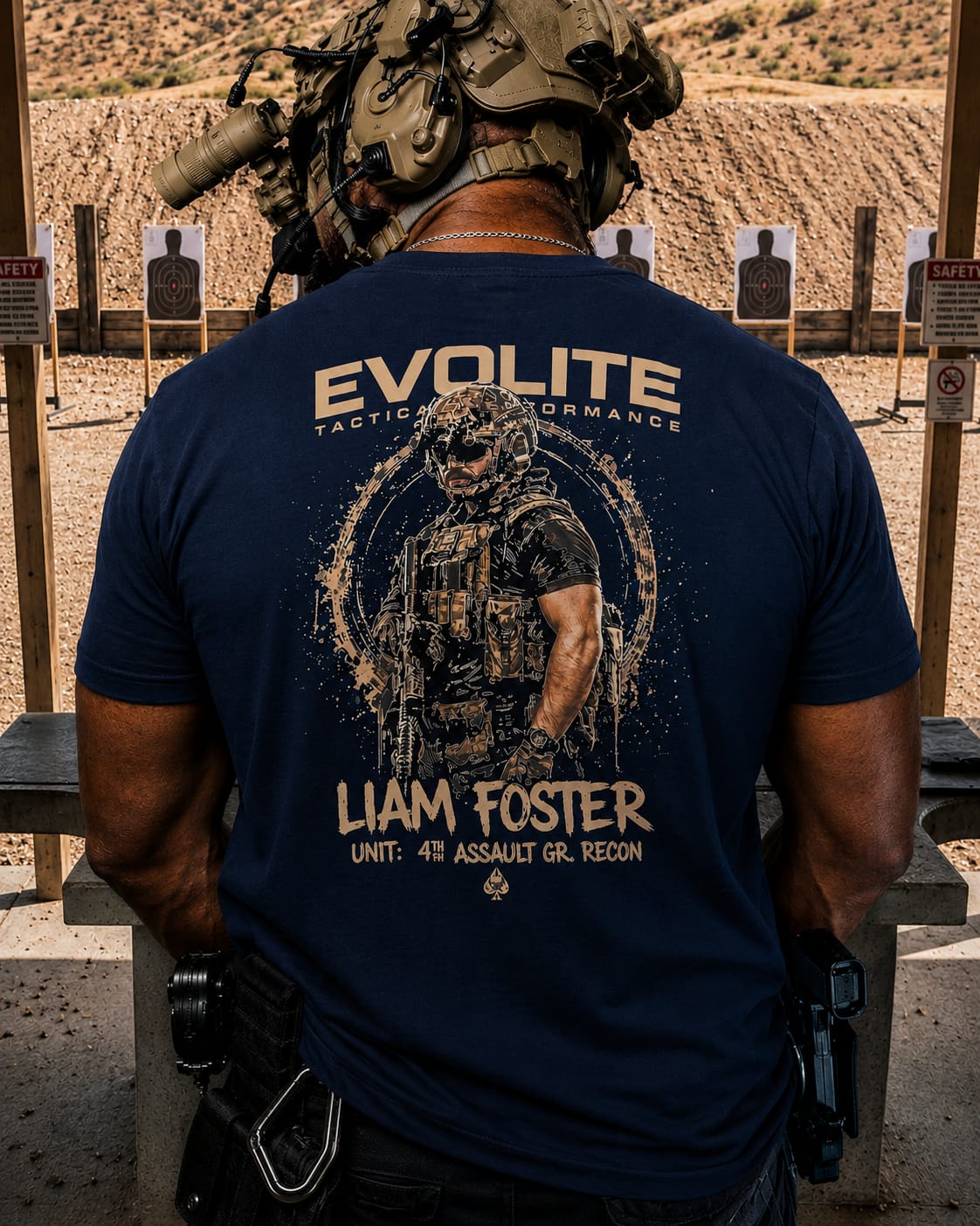 T- shirt Liam Foster blu